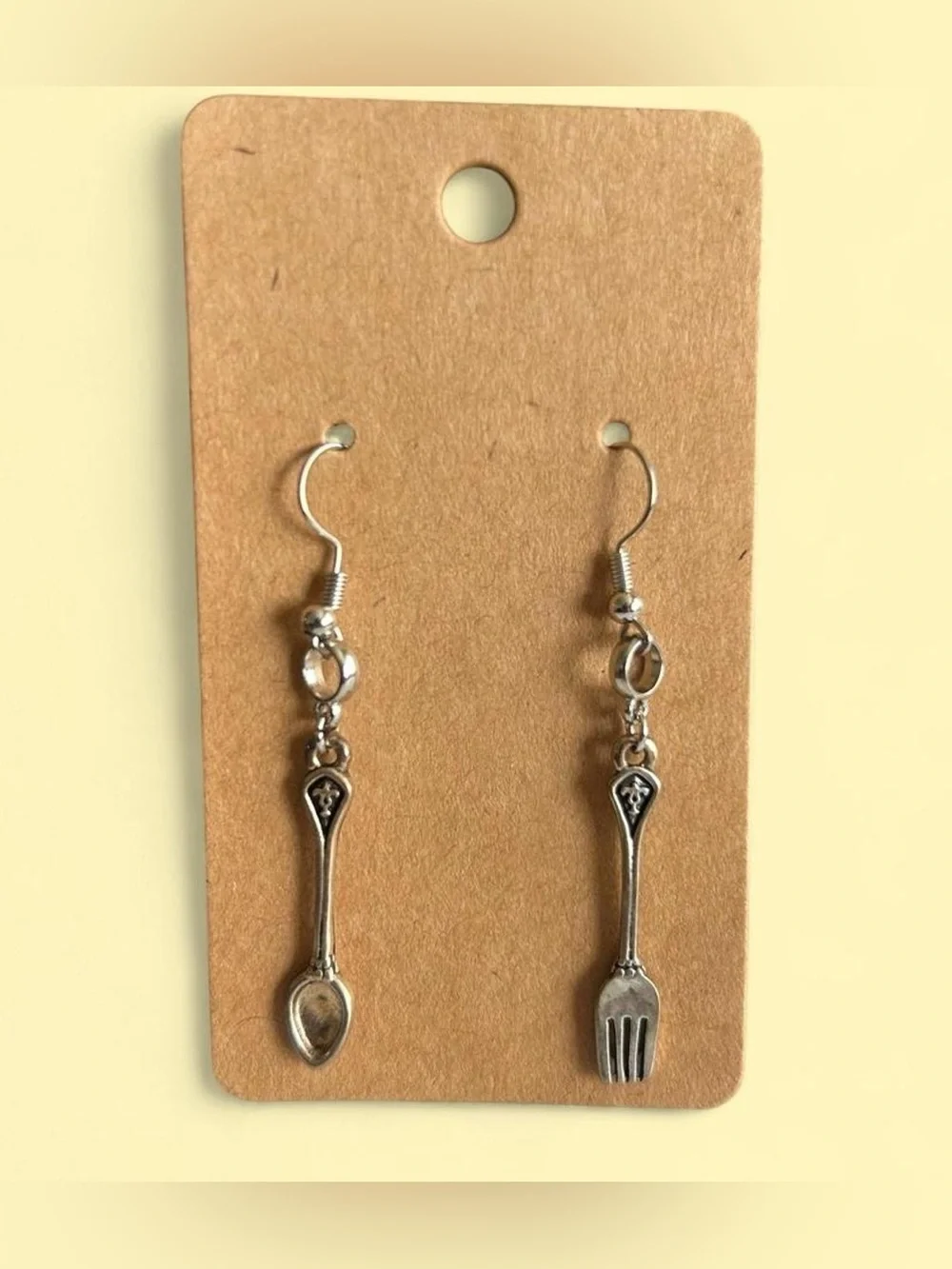 Spoon and fork earrings